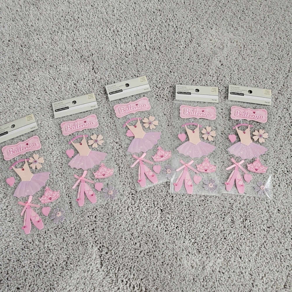 NWT 8 PC RECOLLECTIONS STICKERS